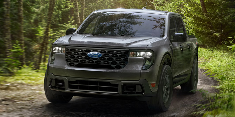 New 2026 Ford Maverick passing through jungle