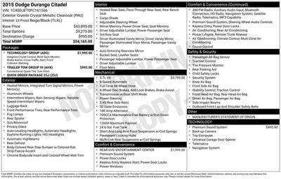 2015 Dodge Durango Citadel