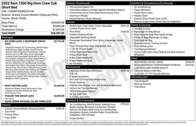 2022 RAM 1500 Big Horn/Lone Star