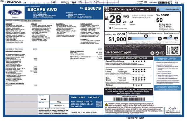 2025 Ford Escape ST-Line