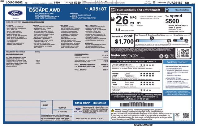 2023 Ford Escape ST-Line Elite