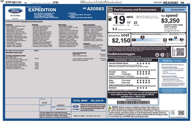 2021 Ford Expedition Platinum