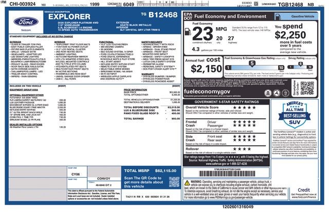 2026 Ford Explorer Platinum