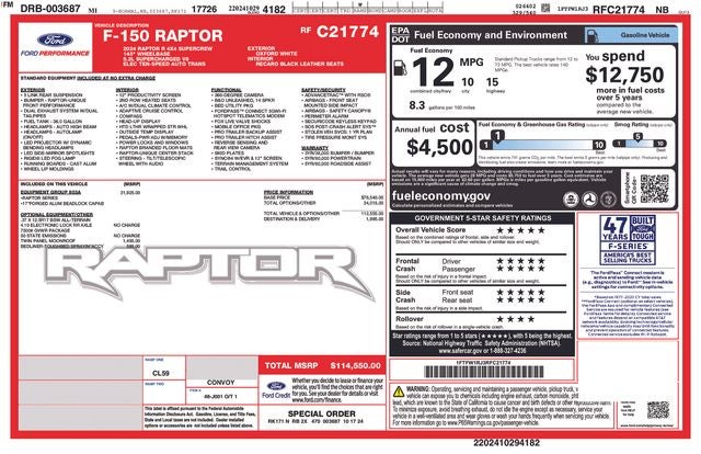 2024 Ford F-150 Raptor