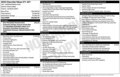 2023 Chevrolet Tahoe Z71
