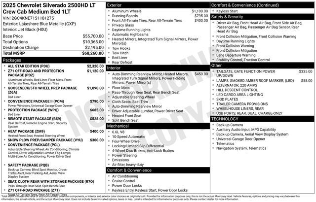 2025 Chevrolet Silverado 2500HD LT