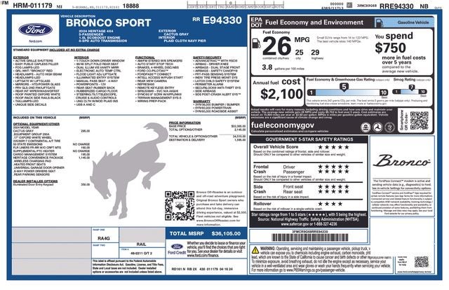2024 Ford Bronco Sport Heritage