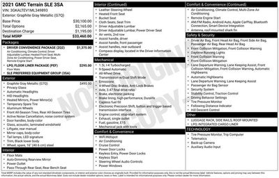 2021 GMC Terrain SLE