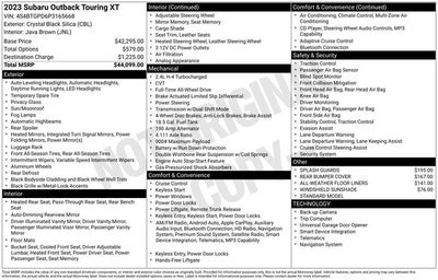 2023 Subaru Outback Touring XT