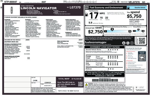 2027 Lincoln Navigator Reserve