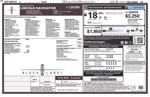2022 Lincoln Navigator Black Label