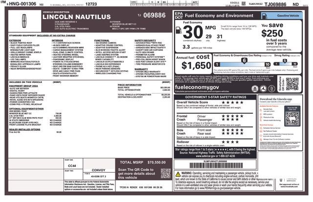 2026 Lincoln Nautilus Reserve